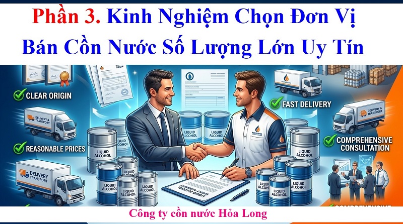 Bán Cồn Nước Số Lượng Lớn – Giải Pháp Tiết Kiệm Và An Toàn Cho Doanh Nghiệp